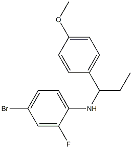 4-bromo-2-fluoro-N-[1-(4-methoxyphenyl)propyl]aniline 구조식 이미지