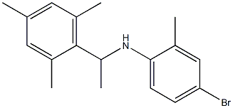 4-bromo-2-methyl-N-[1-(2,4,6-trimethylphenyl)ethyl]aniline Structure