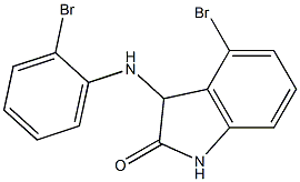 4-bromo-3-[(2-bromophenyl)amino]-2,3-dihydro-1H-indol-2-one 구조식 이미지