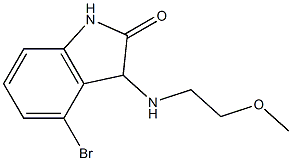 4-bromo-3-[(2-methoxyethyl)amino]-2,3-dihydro-1H-indol-2-one 구조식 이미지