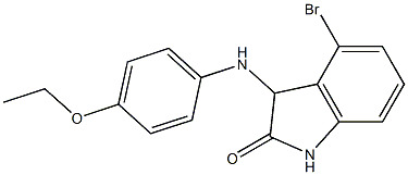 4-bromo-3-[(4-ethoxyphenyl)amino]-2,3-dihydro-1H-indol-2-one 구조식 이미지