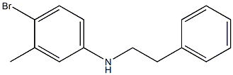 4-bromo-3-methyl-N-(2-phenylethyl)aniline 구조식 이미지