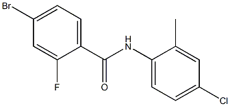 4-bromo-N-(4-chloro-2-methylphenyl)-2-fluorobenzamide Structure