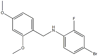 4-bromo-N-[(2,4-dimethoxyphenyl)methyl]-2-fluoroaniline Structure