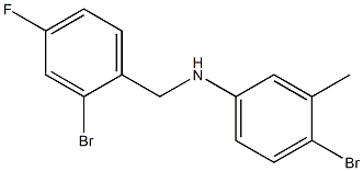 4-bromo-N-[(2-bromo-4-fluorophenyl)methyl]-3-methylaniline 구조식 이미지