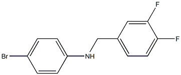 4-bromo-N-[(3,4-difluorophenyl)methyl]aniline 구조식 이미지