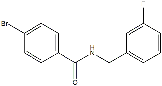 4-bromo-N-[(3-fluorophenyl)methyl]benzamide Structure