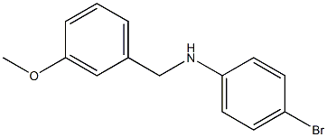 4-bromo-N-[(3-methoxyphenyl)methyl]aniline 구조식 이미지