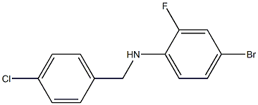 4-bromo-N-[(4-chlorophenyl)methyl]-2-fluoroaniline Structure