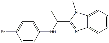 4-bromo-N-[1-(1-methyl-1H-1,3-benzodiazol-2-yl)ethyl]aniline Structure