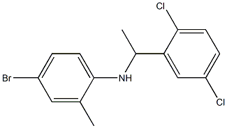 4-bromo-N-[1-(2,5-dichlorophenyl)ethyl]-2-methylaniline Structure