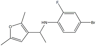 4-bromo-N-[1-(2,5-dimethylfuran-3-yl)ethyl]-2-fluoroaniline Structure