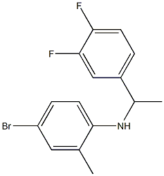 4-bromo-N-[1-(3,4-difluorophenyl)ethyl]-2-methylaniline Structure