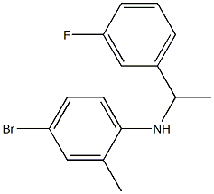 4-bromo-N-[1-(3-fluorophenyl)ethyl]-2-methylaniline 구조식 이미지