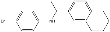4-bromo-N-[1-(5,6,7,8-tetrahydronaphthalen-2-yl)ethyl]aniline 구조식 이미지