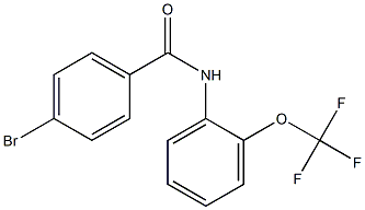 4-bromo-N-[2-(trifluoromethoxy)phenyl]benzamide 구조식 이미지