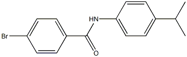 4-bromo-N-[4-(propan-2-yl)phenyl]benzamide 구조식 이미지