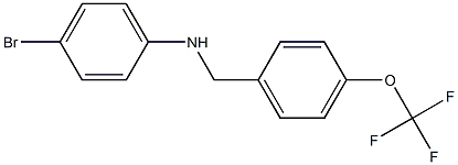 4-bromo-N-{[4-(trifluoromethoxy)phenyl]methyl}aniline 구조식 이미지