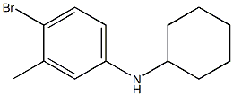 4-bromo-N-cyclohexyl-3-methylaniline Structure