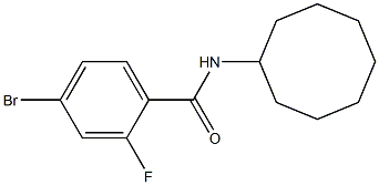 4-bromo-N-cyclooctyl-2-fluorobenzamide 구조식 이미지