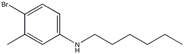 4-bromo-N-hexyl-3-methylaniline 구조식 이미지