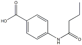 4-butanamidobenzoic acid 구조식 이미지