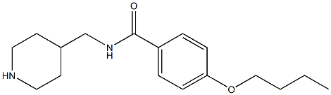 4-butoxy-N-(piperidin-4-ylmethyl)benzamide Structure