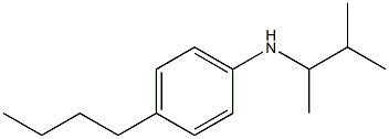 4-butyl-N-(3-methylbutan-2-yl)aniline Structure