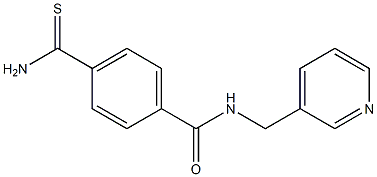 4-carbamothioyl-N-(pyridin-3-ylmethyl)benzamide 구조식 이미지