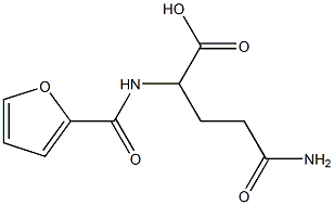 4-carbamoyl-2-(furan-2-ylformamido)butanoic acid 구조식 이미지