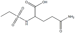 4-carbamoyl-2-ethanesulfonamidobutanoic acid Structure