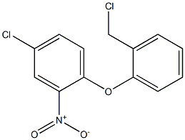 4-chloro-1-[2-(chloromethyl)phenoxy]-2-nitrobenzene 구조식 이미지
