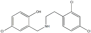 4-chloro-2-({[2-(2,4-dichlorophenyl)ethyl]amino}methyl)phenol 구조식 이미지