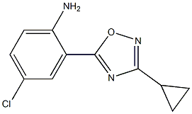 4-chloro-2-(3-cyclopropyl-1,2,4-oxadiazol-5-yl)aniline 구조식 이미지
