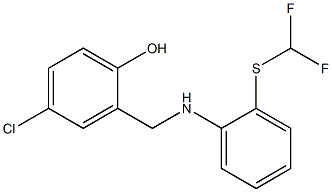 4-chloro-2-[({2-[(difluoromethyl)sulfanyl]phenyl}amino)methyl]phenol 구조식 이미지