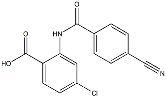 4-chloro-2-[(4-cyanobenzene)amido]benzoic acid Structure