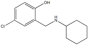 4-chloro-2-[(cyclohexylamino)methyl]phenol Structure