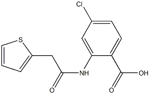 4-chloro-2-[(thien-2-ylacetyl)amino]benzoic acid Structure