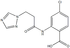 4-chloro-2-[3-(1H-1,2,4-triazol-1-yl)propanamido]benzoic acid Structure