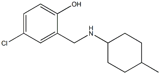 4-chloro-2-{[(4-methylcyclohexyl)amino]methyl}phenol Structure