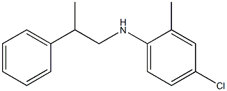 4-chloro-2-methyl-N-(2-phenylpropyl)aniline Structure