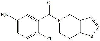 4-chloro-3-(6,7-dihydrothieno[3,2-c]pyridin-5(4H)-ylcarbonyl)aniline 구조식 이미지