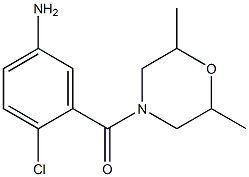 4-chloro-3-[(2,6-dimethylmorpholin-4-yl)carbonyl]aniline Structure
