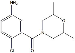 4-chloro-3-[(2,6-dimethylmorpholin-4-yl)carbonyl]aniline 구조식 이미지