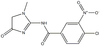 4-chloro-N-(1-methyl-4-oxo-4,5-dihydro-1H-imidazol-2-yl)-3-nitrobenzamide Structure