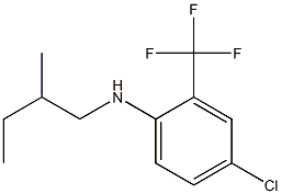 4-chloro-N-(2-methylbutyl)-2-(trifluoromethyl)aniline 구조식 이미지