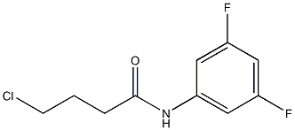 4-chloro-N-(3,5-difluorophenyl)butanamide 구조식 이미지