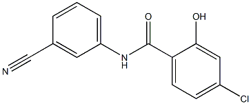 4-chloro-N-(3-cyanophenyl)-2-hydroxybenzamide Structure