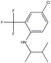 4-chloro-N-(3-methylbutan-2-yl)-2-(trifluoromethyl)aniline 구조식 이미지