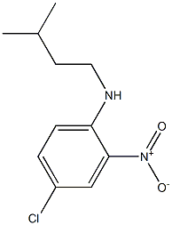 4-chloro-N-(3-methylbutyl)-2-nitroaniline Structure